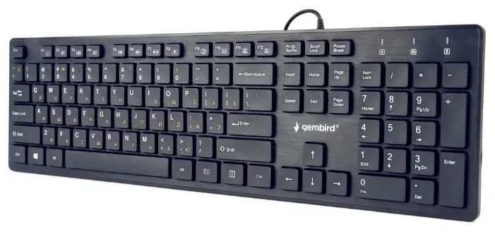 Gembird KB-MCH-03-RU klaviaturasi qora USB#1