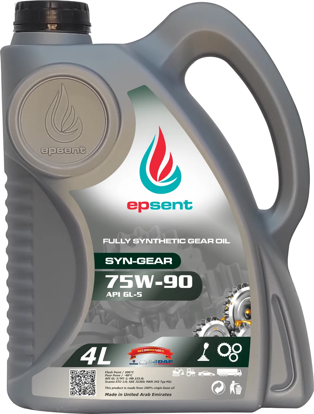 Трансмиссионное масло EPSENT SYN-GEAR 75W90#1