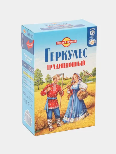 Хлопья овсяные Русский продукт Геркулес традиционный 500гр#1
