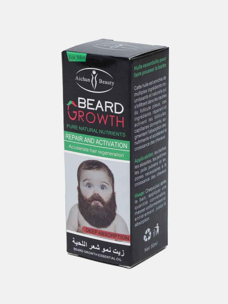 Масло для роста бороды и усов Beard Growth#1
