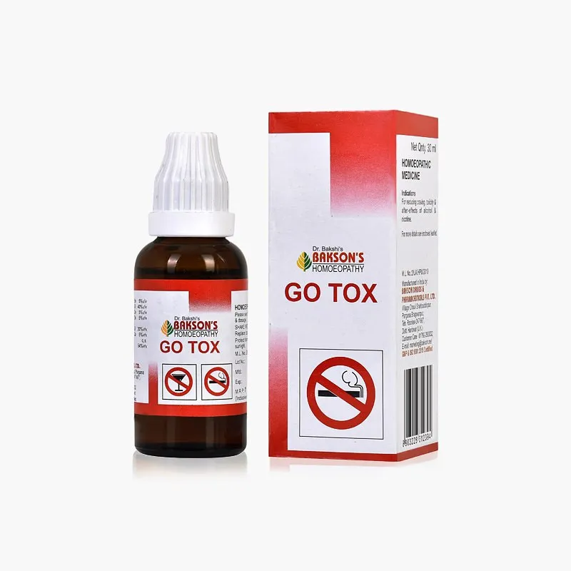 Капли для снятия тяги к табаку и алкоголю GO TOX (Гоу Токс )#1