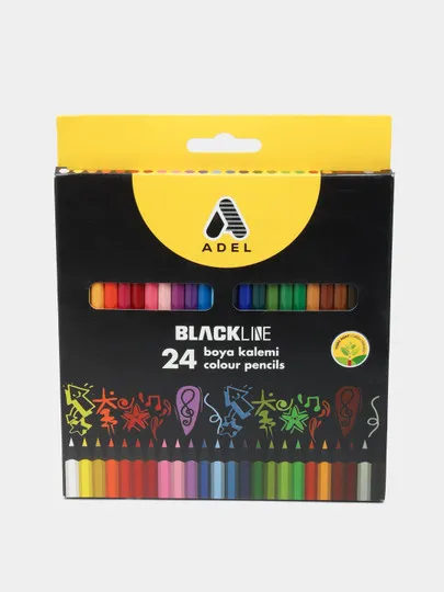 Цветные карандаши Adel, 24 цвета#1