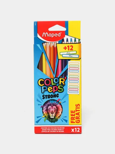 Цветные карандаши Maped, 12 цветов#1