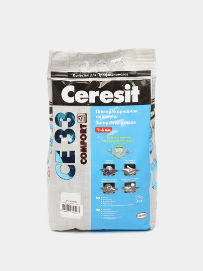 Затирка для швов Ceresit 07, CE33, 5 кг, Серый#1