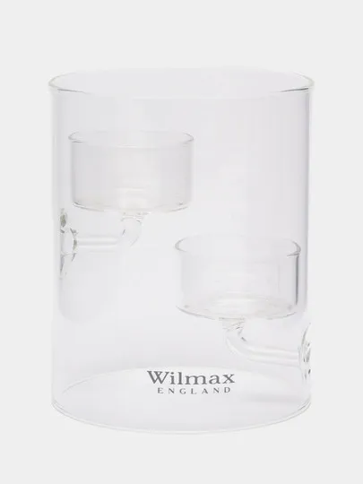 Подсвечник на 2 свечи Wilmax WL-888905 / A 15х8.5 см стекло#1