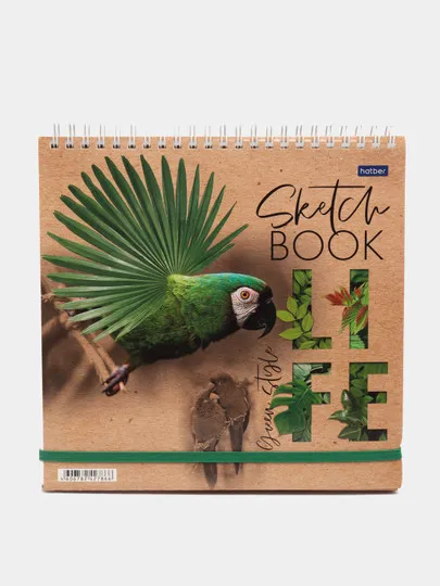 Premium Блокнот SketchBook 72л (40 КРАФТ+32 ОФСЕТ) Green Life-#1