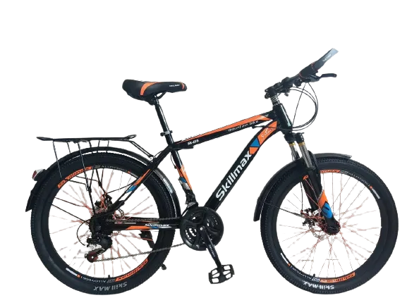 Велосипед горный Skillmax 24" SK-016 (BLACK-ORANGE) + велонабор в подарок #1