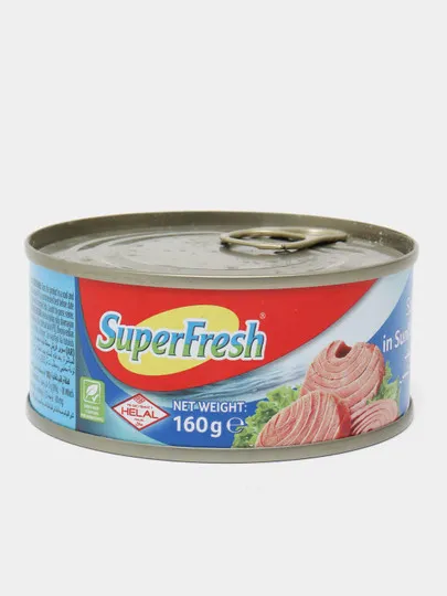 Тунец Super Fresh, в подсолнечном масле, 160 г#1