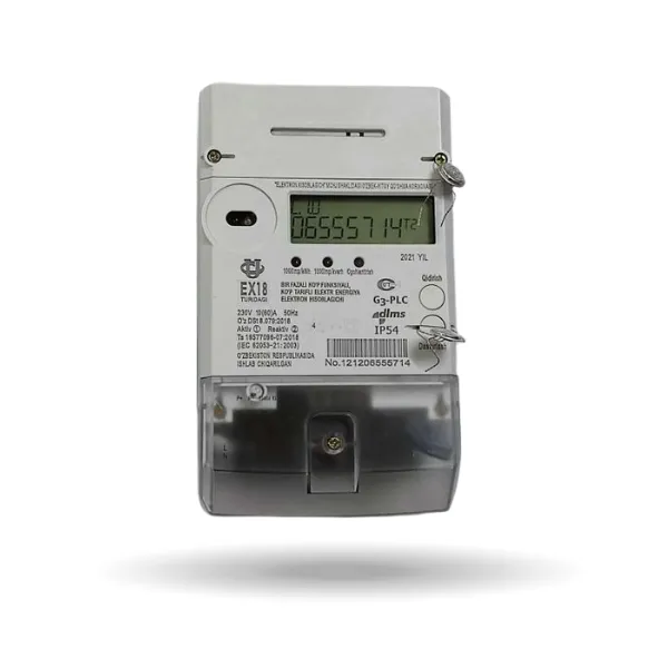 Счетчик электроэнергии 1-фазный EX18 | 220V 10-60A | PLC-модем#1