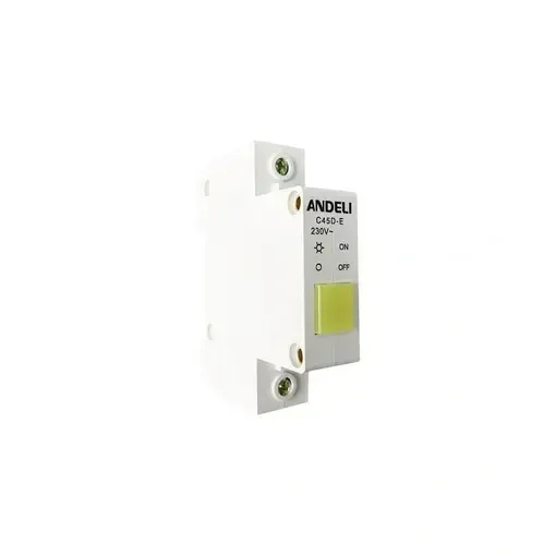 Signal lampasi(chirog'i) DIN C45D Yellow AC220V sariq#1