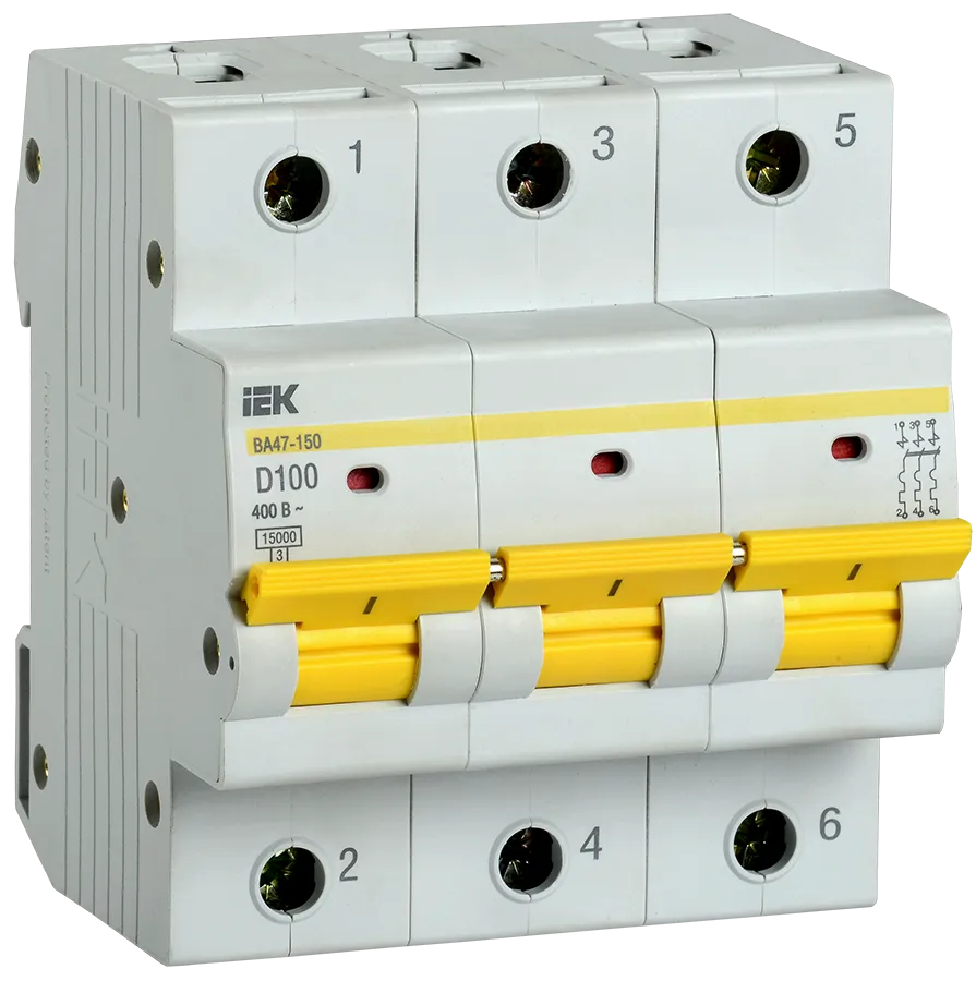 Автоматические выключатели серии ВА 47-100 ,47-150 3P IEK#1