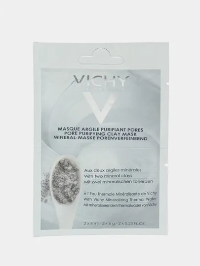 Очищающая пора маска для лица Vichy Pure Termal ,2x6 мл#1