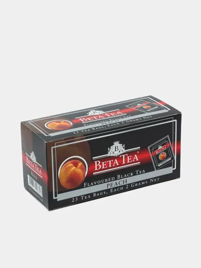 Чай чёрный Beta Tea Персик, 2 г, 25 пакетиков#1