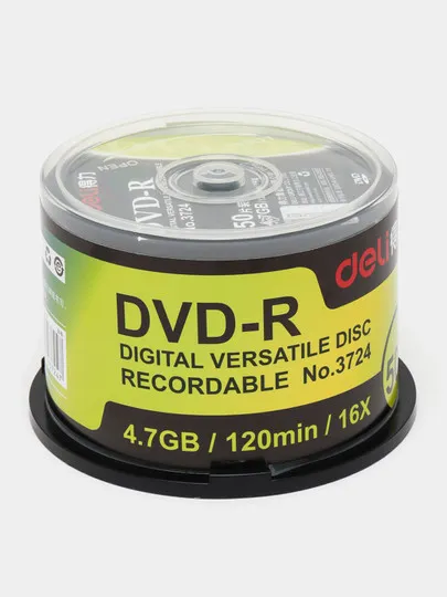 Диски Deli 3724 DVD-R, по 50 шт#1