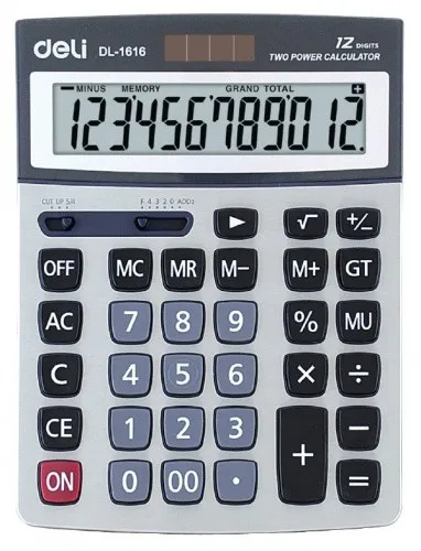 Калькулятор 12 разрядов 1616 Deli#1