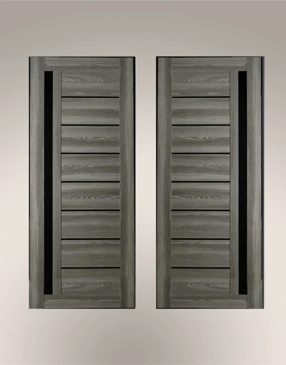 Межкомнатная дверь порта-27 со стеклом цвет grey veralinga#1