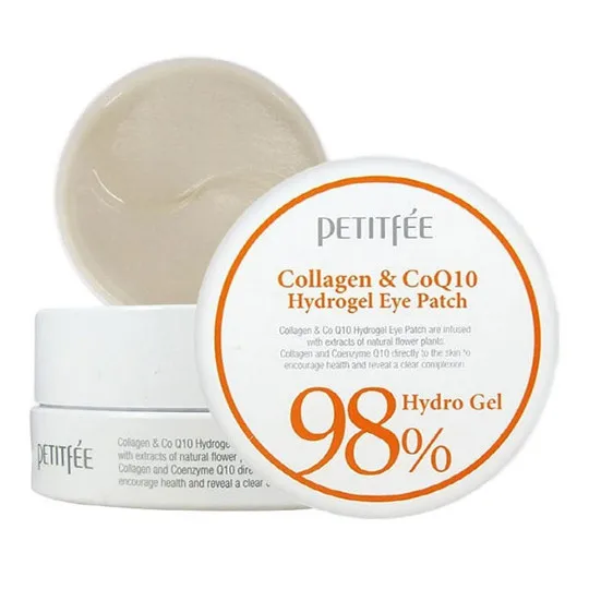 Гидрогелевые патчи с коллагеном Petitfee Collagen& CoQ10 98% Hydrogel Eye Patch, 30 пар #1