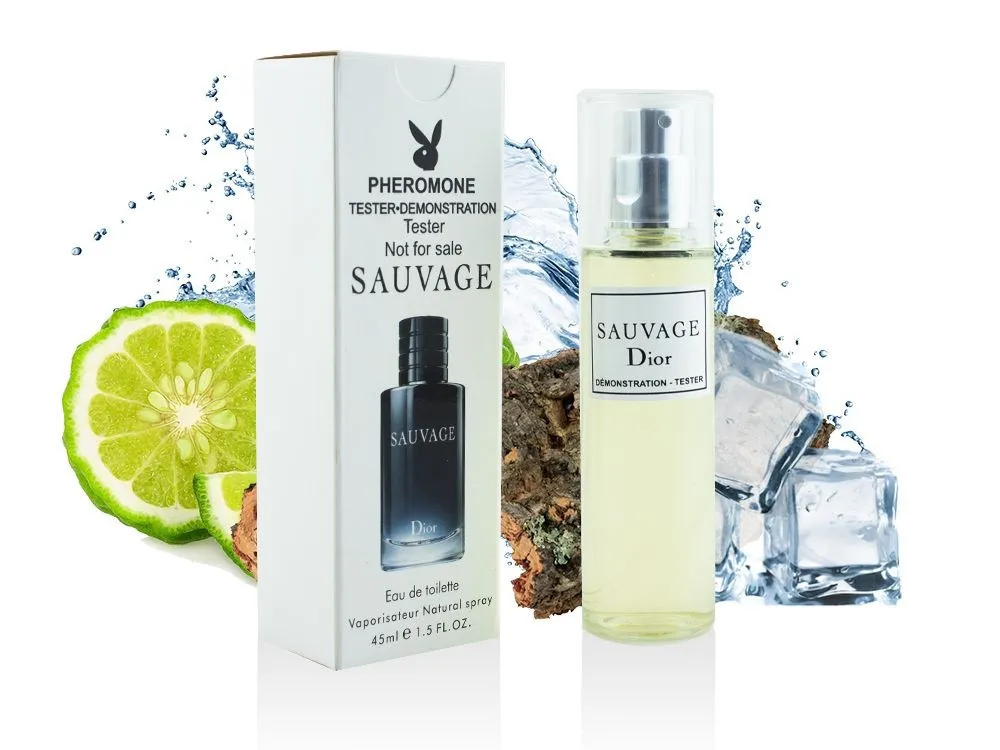 Christian Dior Sauvage feromonli parfyumeriya 45 ml TESTER#1