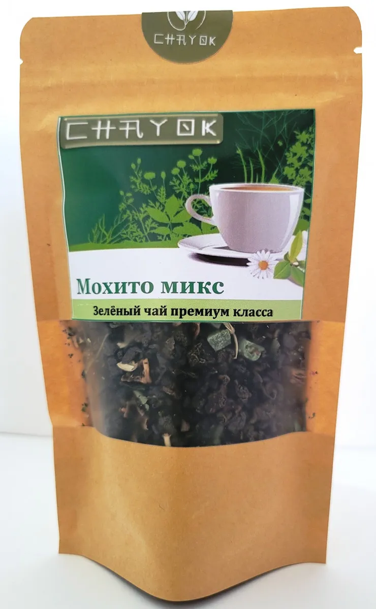 Купаж зелёного чая премиум класса  “Мохито микс”#1