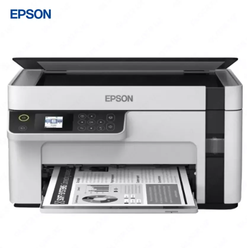Струйный принтер Epson M2120, черный/белый, A4, Ethernet (RJ-45), USB, черный#1