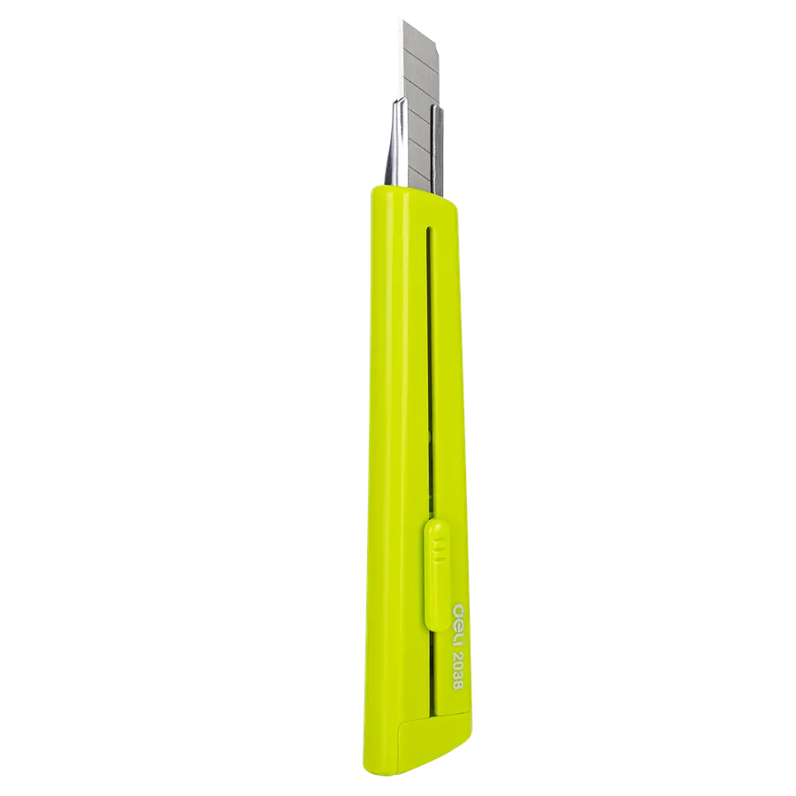 Нож канцелярский 9 мм (зеленый) 2038 Deli#1