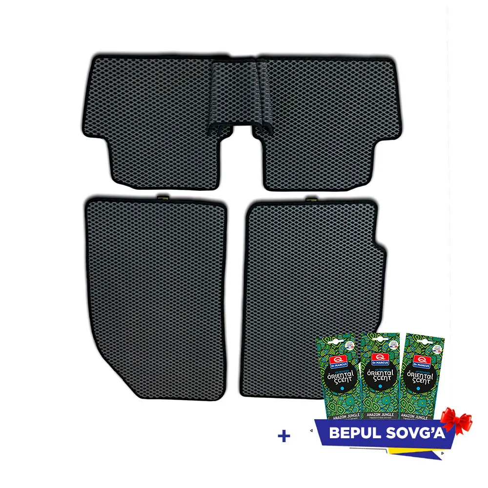 Автомобильные коврики EvaKor Для Cobalt Цвет Серый , Экологически чистый материал + в подарок очернитель шины Grass