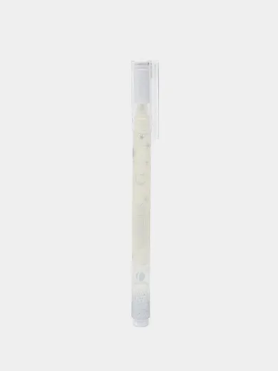 Ручка Hatber гелевая SUPERNOVA, белая 0.6мм, 12 штук#1