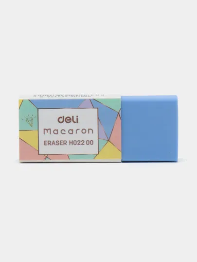 Ластик Deli EH02200 Macaron, голубой #1