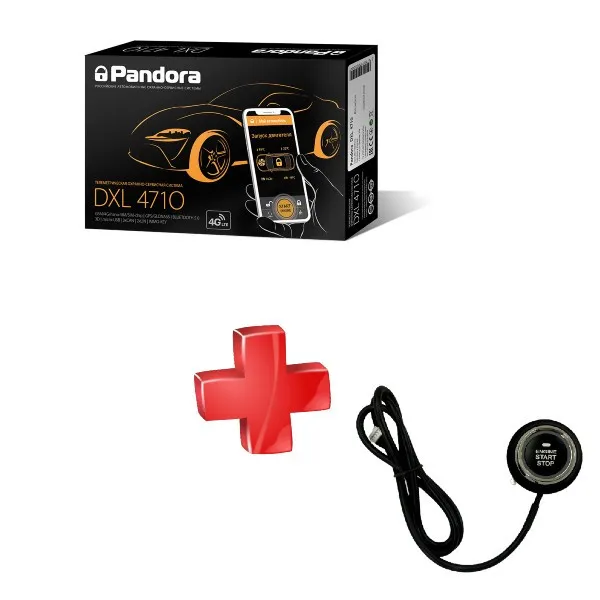 Комплект автосигнализация Pandora DX 9X UZ + Кнопка зажигания Старт/стоп#1