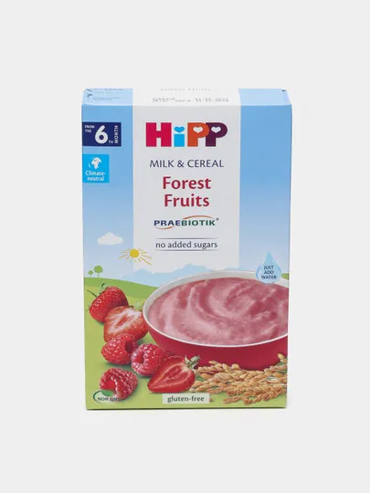 Детская молочная каша HIPP Milk & Cereal, forest fruits, 250 г#1