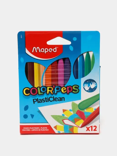 Масленые карандаши Maped Smart Plastic, 12 цветов#1