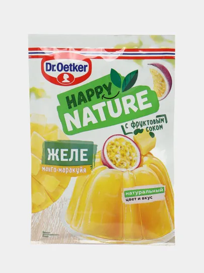 Желе Dr.Oetker Happy Nature Mango / Marakuya, 41 гр#1