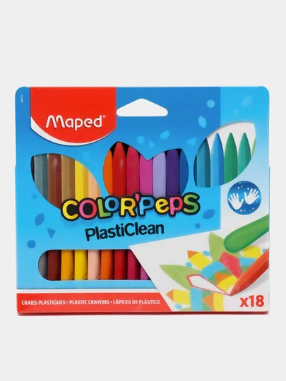 Карандаши масляные Maped Smart Plastic, 18 цветов#1