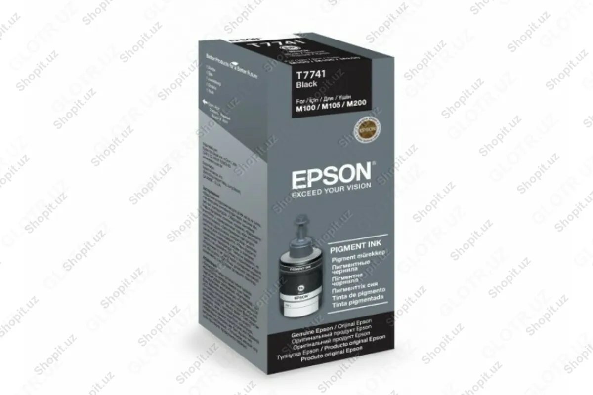 Чернила - Epson T7741 Pig BK Ink Bottle (140 мл, 6000 стр.) для M1xx/M2xx/L1455/L6xx C13T77414A#1