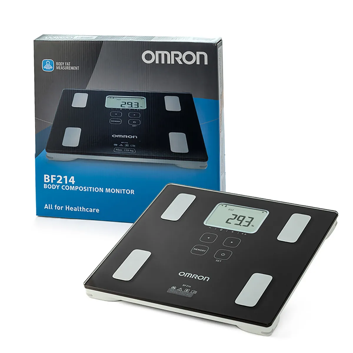 Умные весы Omron BF214, 6 показателей измерения тела, память для 4 пользователей#1
