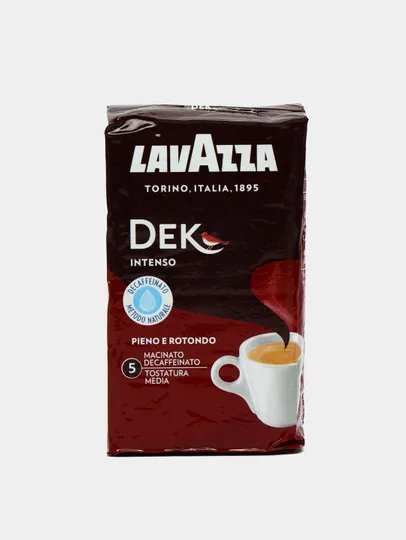 Кофе молотый Lavazza Dek Gusto Intenso, 250 гр#1