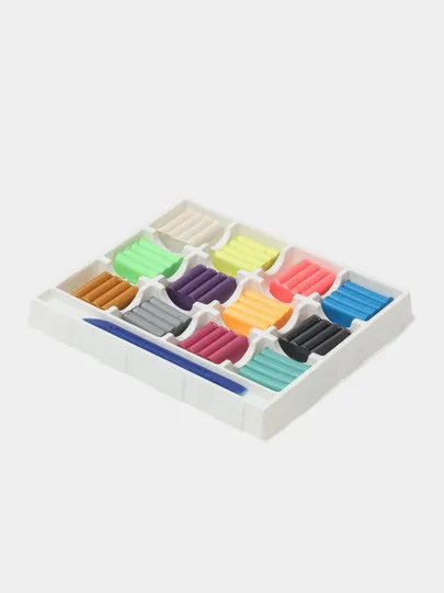 Пластилин Лео LPMCR-0112 "Играй", восковой, перламутровые цвета, 12 цветов#1