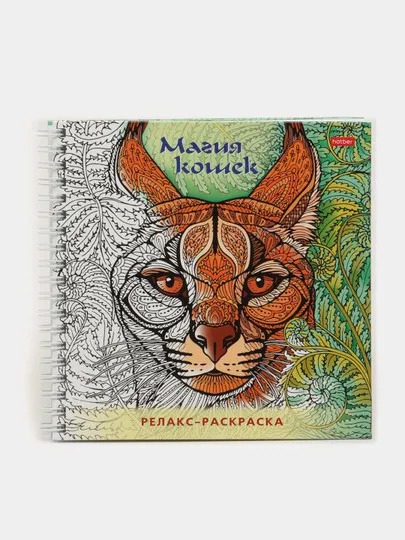 Раскраска Hatber "Большая книга раскрасок. Магия кошек", А5ф, 120 г/кв.м., 32 листов#1