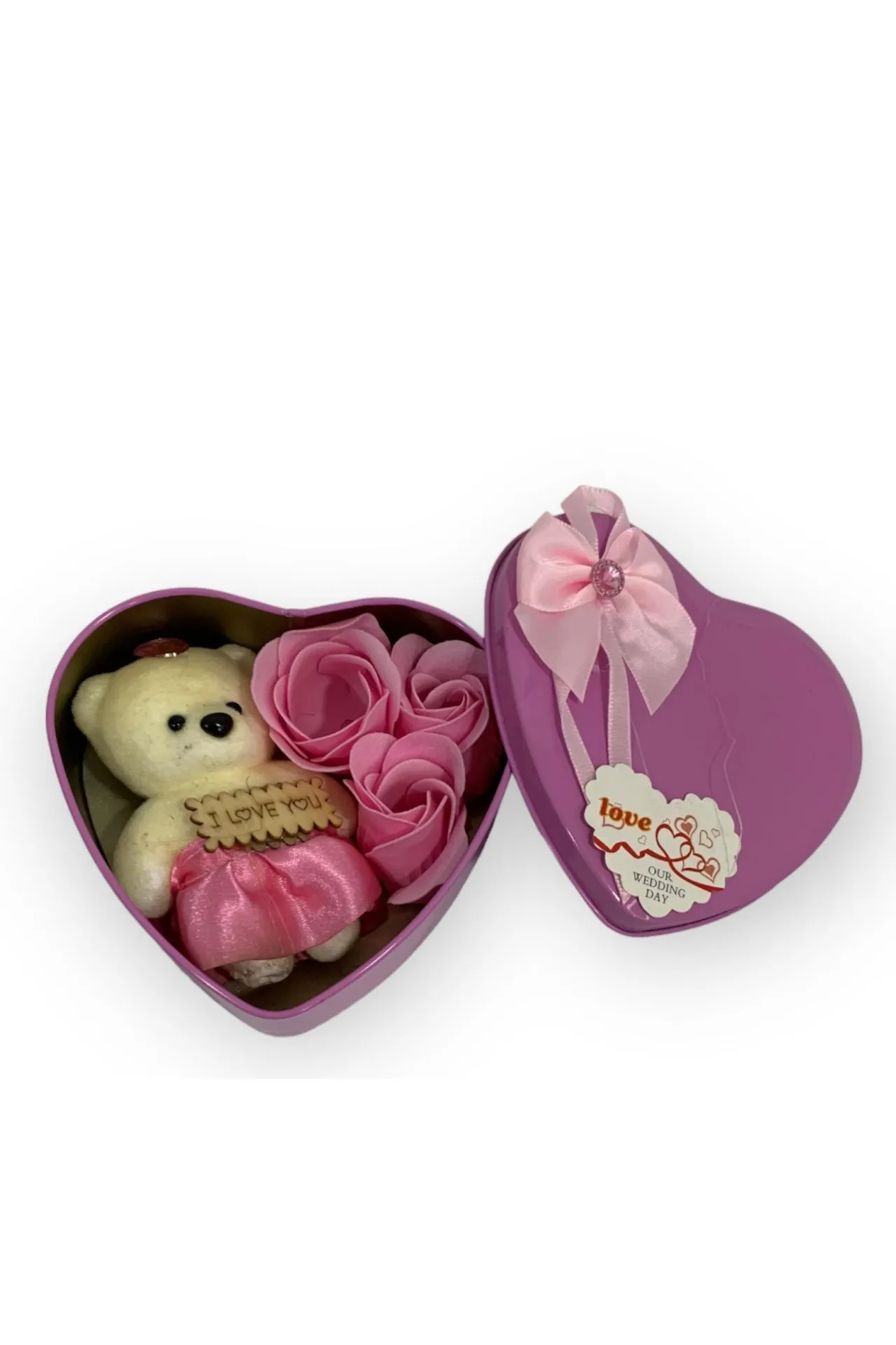 Подарочный набор - роза и мишка vs69543 SHK Gift розовый#1