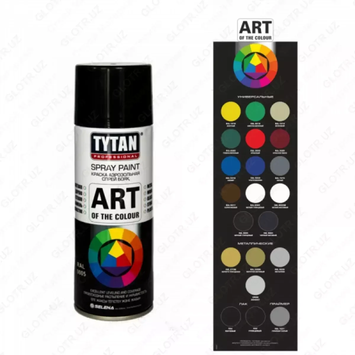 Аэрозолевая краска TYTAN (черная, глянцевая) 400 мл#1