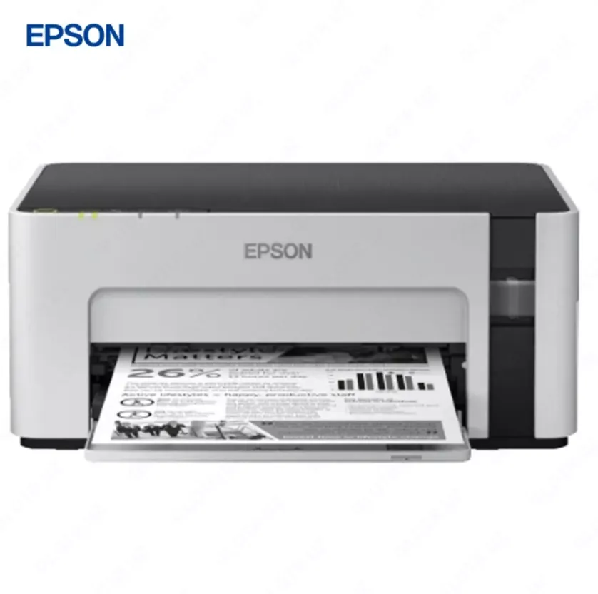 Струйный принтер Epson M1120, черный/белый, A4, USB, Wi-Fi, черный#1