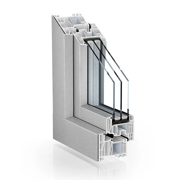 ПВХ окна. Серия 88 мм: Премиальная оконная система – Kömmerling 88 MD с накладками AluClip.#1