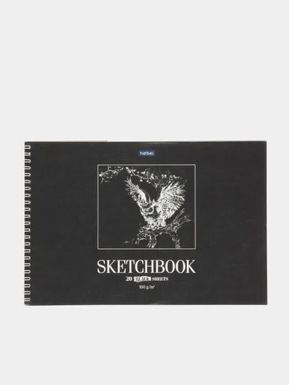 Premium АЛЬБОМ для рисования SketchBook 20л А4ф  -Сова-#1