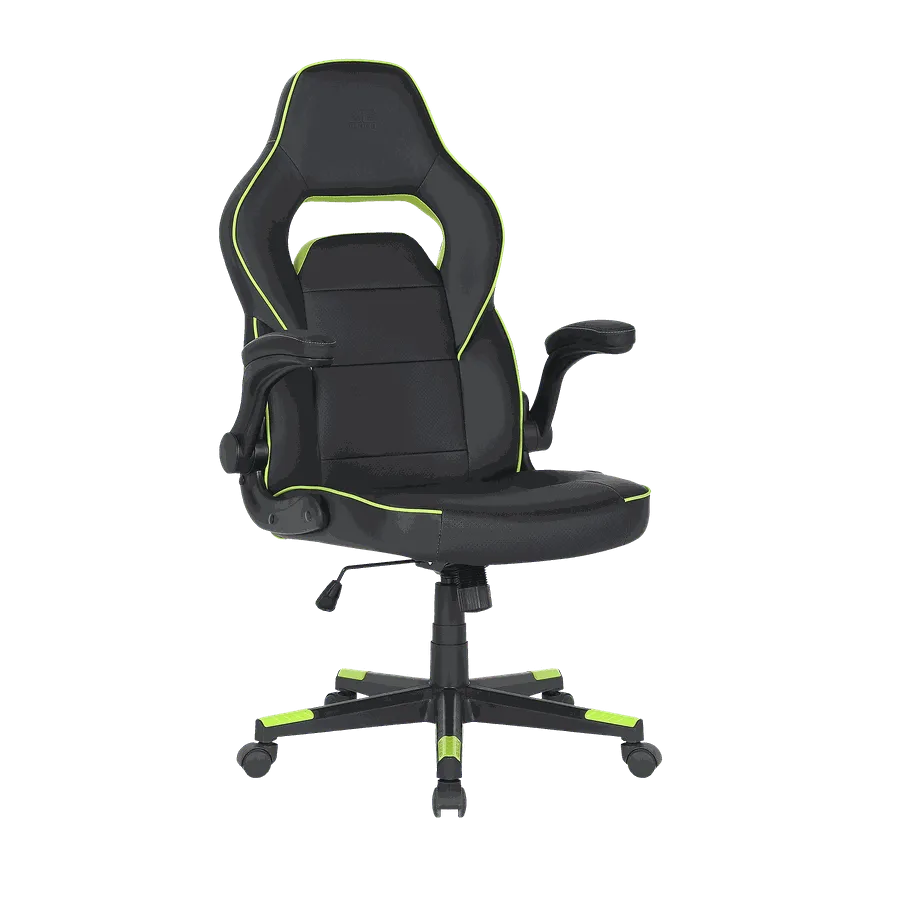 Игровое кресло 2E GAMING HEBI, Black/Green#1
