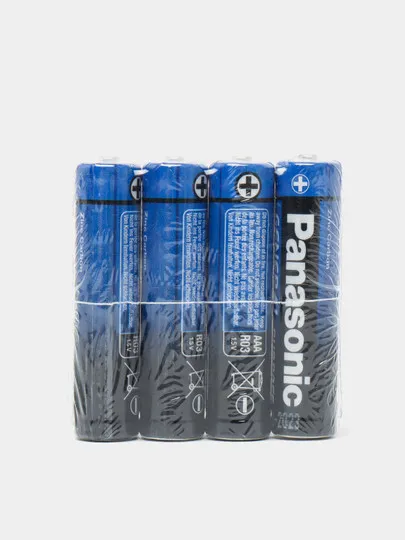 Батарейки солевые Panasonic R03BER/4P, ААA, 1.5 В, 4 шт#1