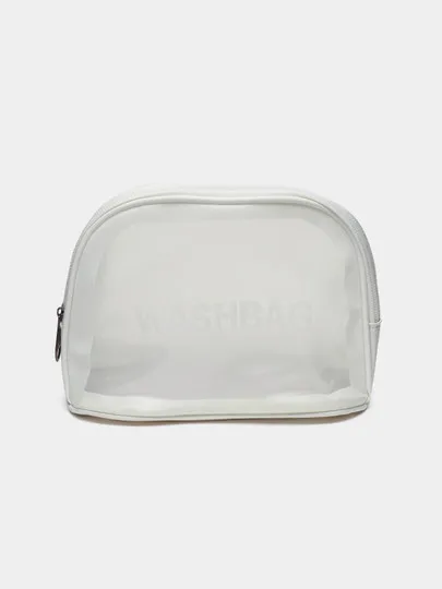 Прозрачная косметичка водонепроницаемая сумка с ручкой для бассейна, душа и роддома#1