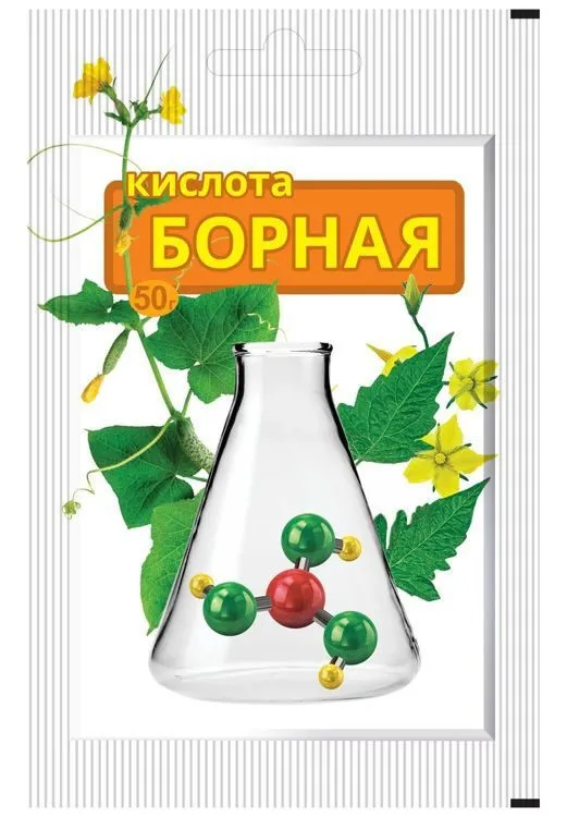 «Борная кислота» — для развития и плодоношения растений, пакет 50 г#1