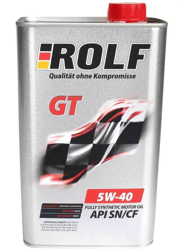 Масло синтетическое ROLF GT SAE API SN/CF 5W-40 1/4/208л#1