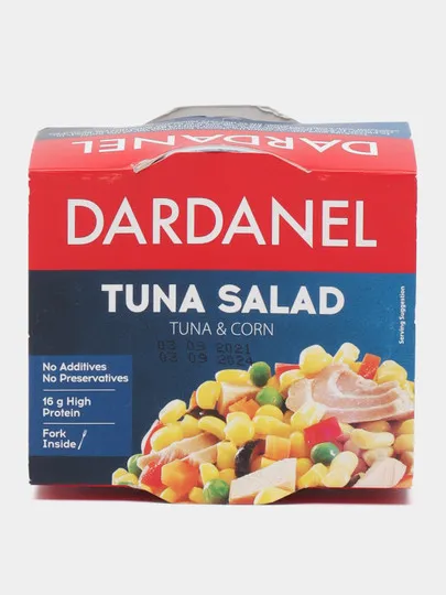 Салат с тунцом Dardanel кукурузный 185гр#1