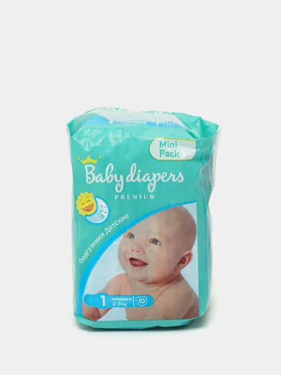 Детские подгузники Baby Diapers Newborn #1, 10 шт#1